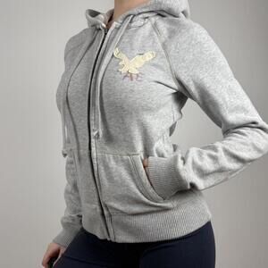 American Eagle Outfitters Women's Grey Hoodie